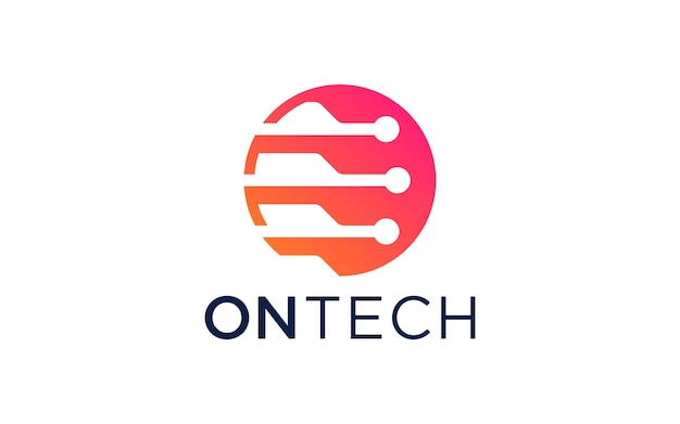 abstracte tech connect-logo-ontwerpsjablonen