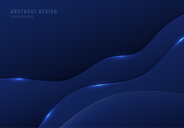 Abstracte tech gradiënt blauw ontwerp artwork decoratieve omslagsjabloon