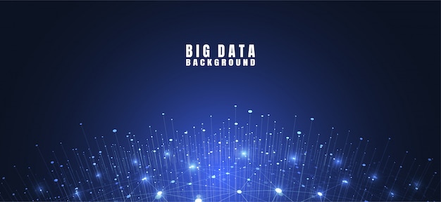 Abstracte technische achtergrond met big data