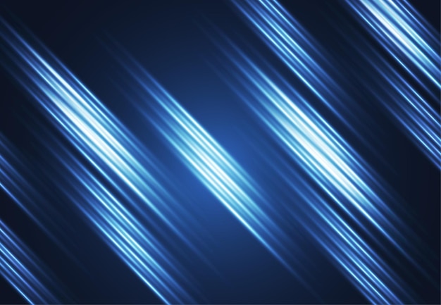 Abstracte technische achtergrond met gloeiende lijnen neon strepen Vector illustration