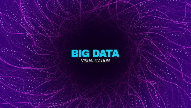 Abstracte technologie big data stream visualisatie