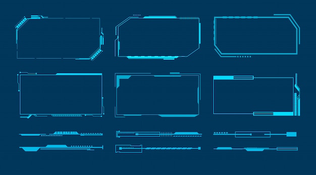 Abstracte technologie futuristische interface hud-concept.