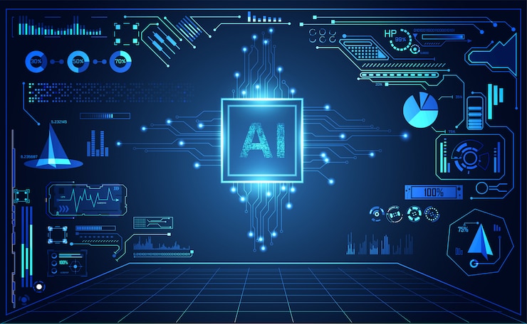 Vector abstracte technologie ui futuristisch