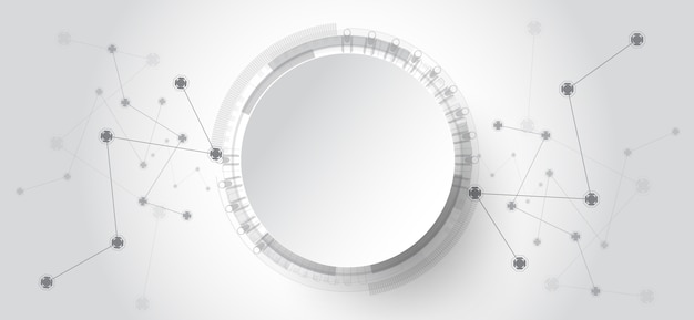 Abstracte technologieachtergrond met diverse technologieelementen.