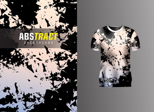 Vector abstracte textuurillustratie als achtergrond voor de achtergrond van de sportt-shirt