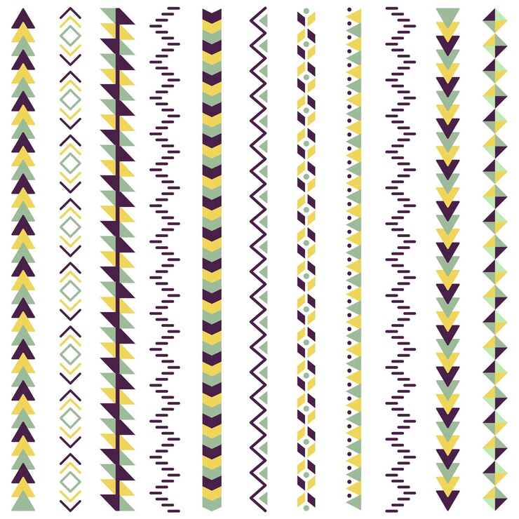 Abstracte traditionele vormpatronen