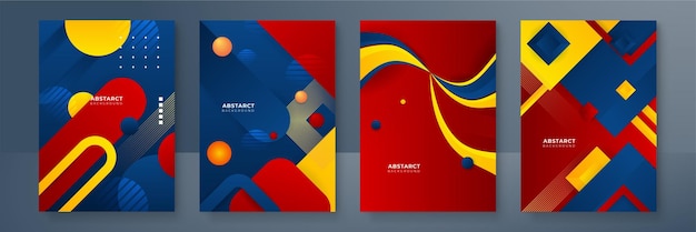 Abstracte trendy gradiënt vloeiende geometrische patroon achtergrond textuur voor poster cover ontwerp Minimale kleurverloop banner sjabloon Moderne vector golfvorm voor brochure en sociale media sjabloon