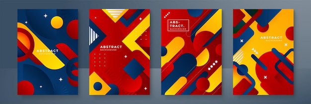 Abstracte trendy gradiënt vloeiende geometrische patroon achtergrond textuur voor poster cover ontwerp Minimale kleurverloop banner sjabloon Moderne vector golfvorm voor brochure en sociale media sjabloon