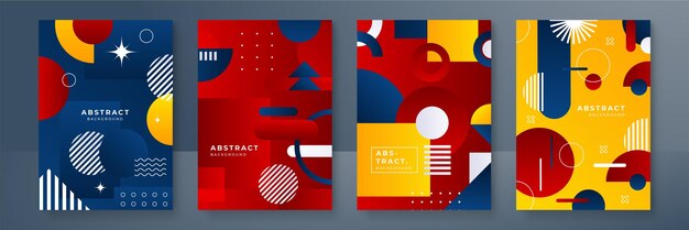 Abstracte trendy gradiënt vloeiende geometrische patroon achtergrond textuur voor poster cover ontwerp Minimale kleurverloop banner sjabloon Moderne vector golfvorm voor brochure en sociale media sjabloon