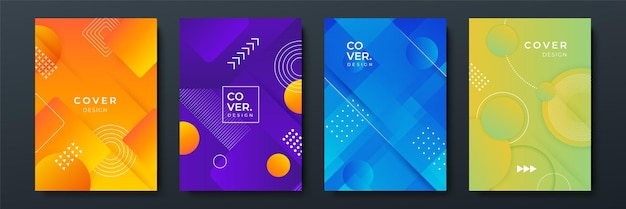 Abstracte trendy gradiënt vloeiende geometrische patroon achtergrondstructuur voor poster cover ontwerp Minimale kleurverloop sjabloon voor spandoek moderne vector golfvorm voor brochure