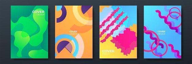 Abstracte trendy gradiënt vloeiende geometrische patroon achtergrondstructuur voor poster cover ontwerp Minimale kleurverloop sjabloon voor spandoek moderne vector golfvorm voor brochure