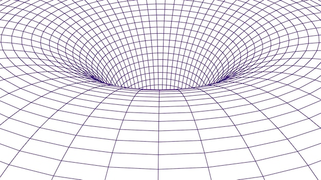 Abstracte tunnel Vector wormgat 3D ganggaas