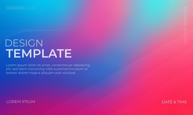 Abstracte Vector Gradient Grainy Texture in Red Magenta en Turquoise Tones
