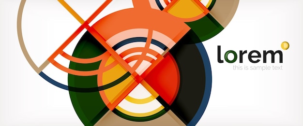 Abstracte vector kleurrijke cirkels achtergrond