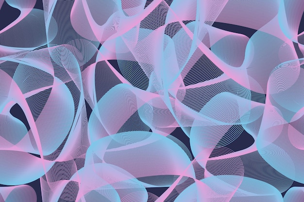 Abstracte vector techno achtergrond gladde golvende lijnen en vormen gradiënt meshes