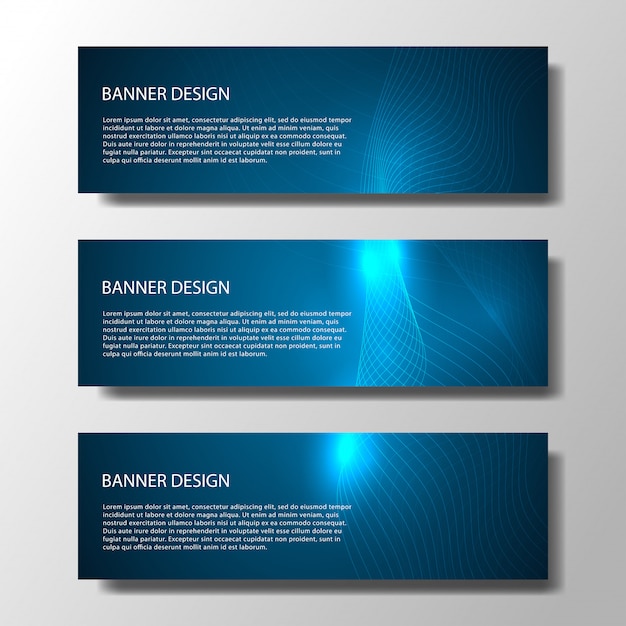 Abstracte vectorbanners