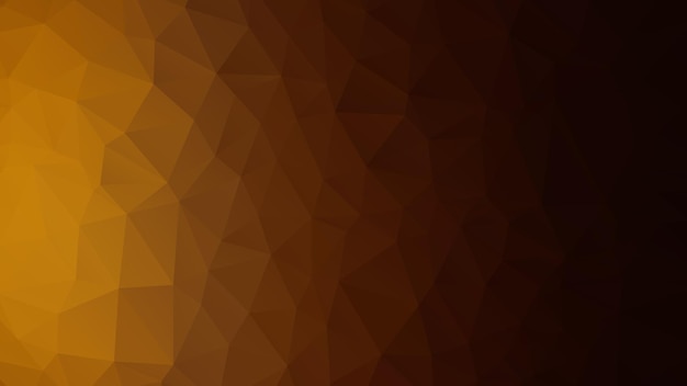 Abstracte veelhoekige achtergrond in geel en bruin, vectorillustratie.
