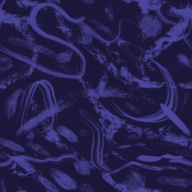 Abstracte verf penseelstreken marine naadloos patroon