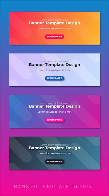 Abstracte verkoop achtergrond banner ui set