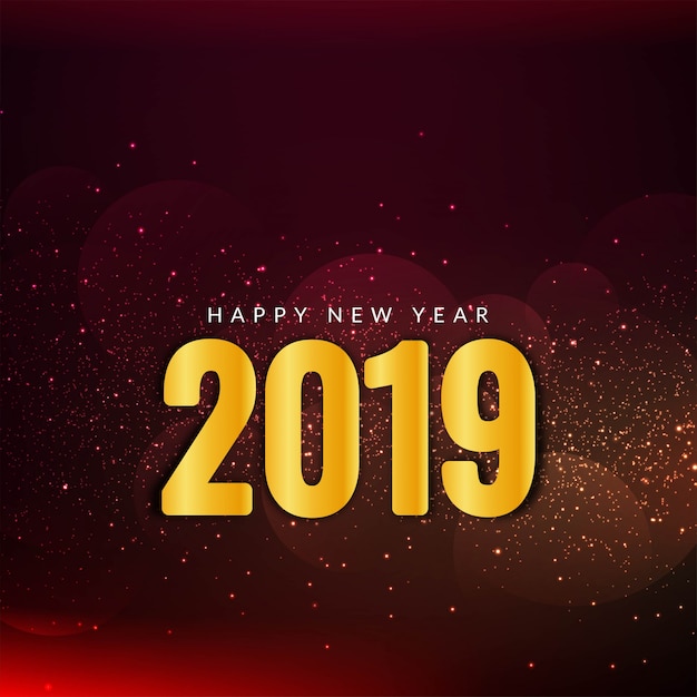 Abstracte viering van Nieuwjaar 2019 glitters achtergrond