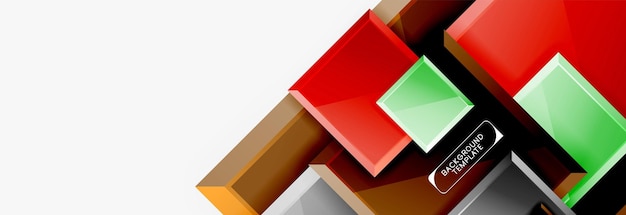 Abstracte vierkante compositie voor achtergrondbanner of logo