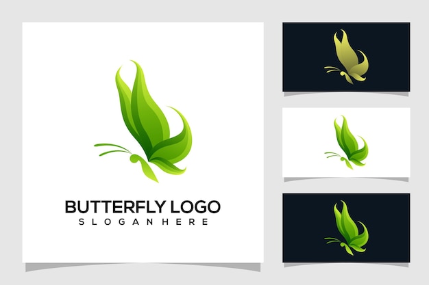 Vector abstracte vlinder logo illustratie