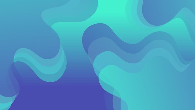 Abstracte vloeibare golfachtergrond met blauwe achtergrond