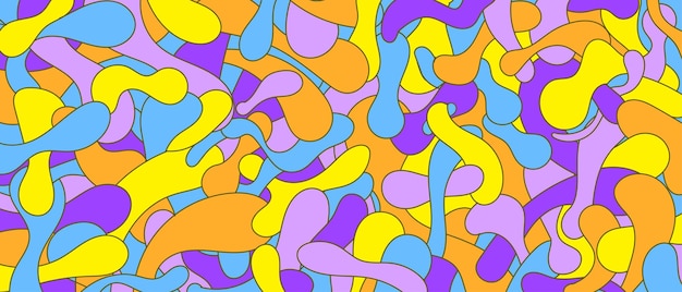abstracte vloeibare kleurrijke patroon vectorillustratie als achtergrond