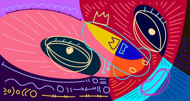 Abstracte vloeibare vorm Vloeibare geometrische ontwerp Geïsoleerde gradiëntgolven met geometrische lijnen punten batik Indonesië patroon Vector illustratie