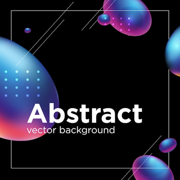 Abstracte vloeibare vorm. Vloeiend ontwerp.