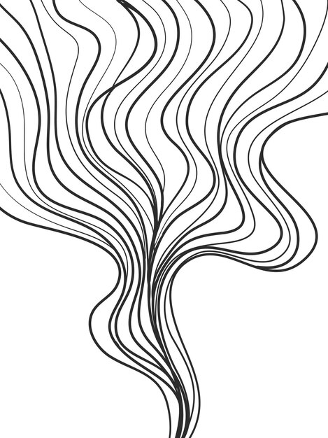 Vector abstracte vloeiende lijnen op witte achtergrond