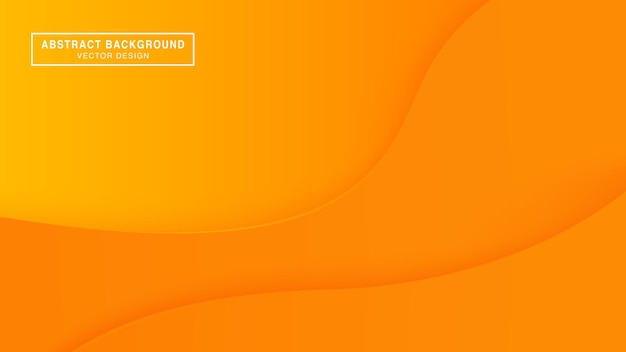 Vector abstracte vloeistof gradiënt gele oranje achtergrond compositie voor poster web landing page cover ad greeting card promotie eps 10
