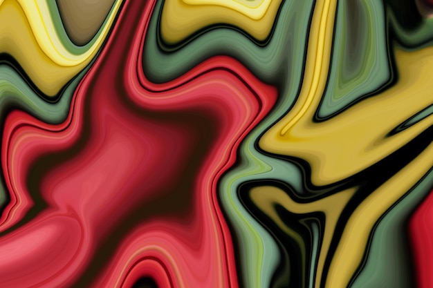 Abstracte vloeistof kleurrijke vloeibare oppervlakte marmeren verf achtergrond.