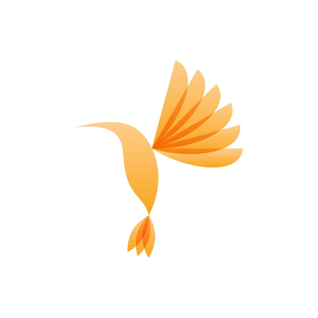 Abstracte vogel logo ontwerp gratis vector