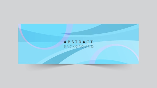 Abstracte vormen achtergrond LinkedIn cover banner sjabloon