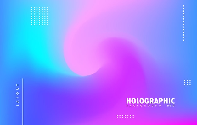 Vector abstracte wazig holografische achtergrond