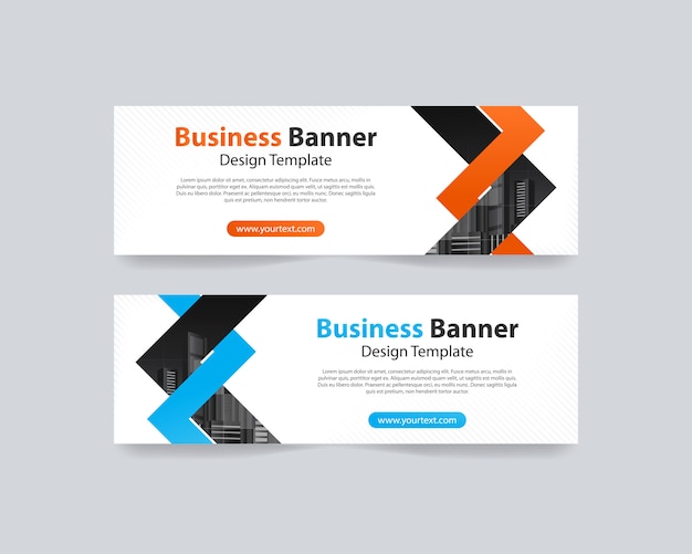 abstracte web banner ontwerpsjabloon