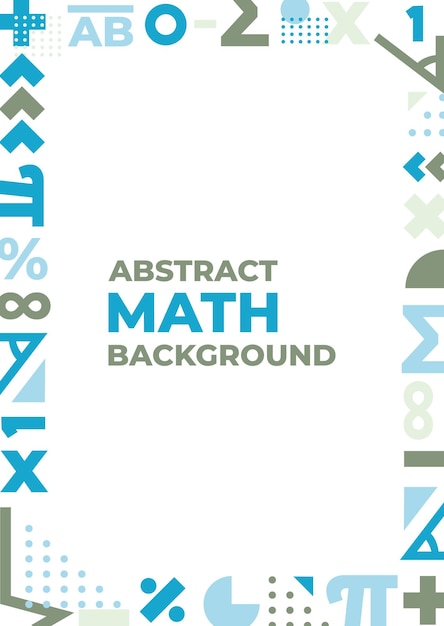 Abstracte wiskundige achtergrond met wiskundig symbool