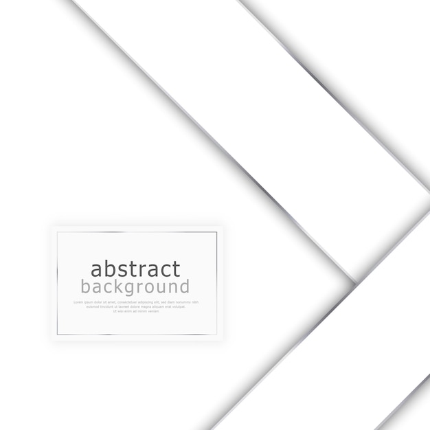 Vector abstracte witte achtergrond met stalen lijnen lege websjabloon briefkaart voor reclame