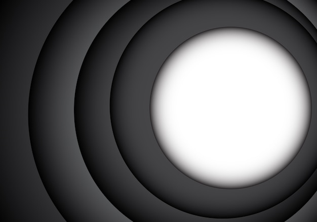 Abstracte witte cirkel lege ruimte