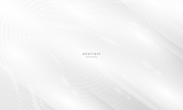 Abstracte witte en grijze achtergrond Modern Halftone Wave-achtergrondontwerp