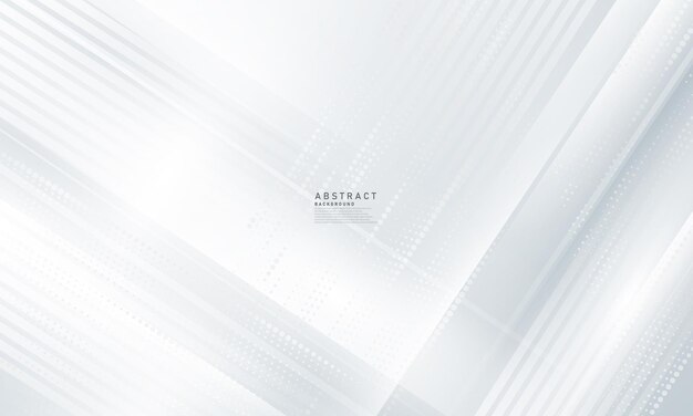 Abstracte witte en grijze achtergrond Modern Halftone Wave-achtergrondontwerp