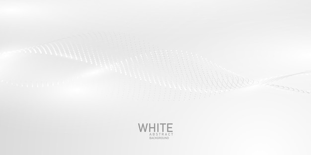 Abstracte witte en grijze achtergrond Modern Halftone Wave-achtergrondontwerp