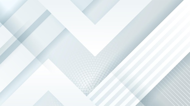 Abstracte witte geometrische vorm met futuristische conceptenachtergrond