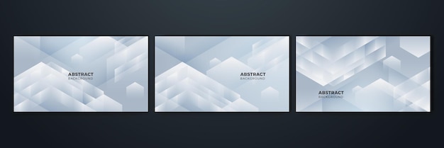 Abstracte witte monochroom vector achtergrond voor ontwerp brochure website flyer Geometrisch wit behang voor certificaat presentatie bestemmingspagina