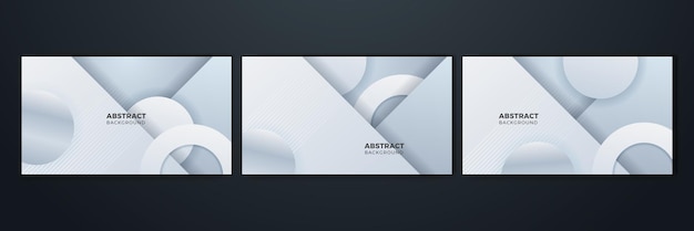 Abstracte witte monochroom vector achtergrond voor ontwerp brochure website flyer Geometrisch wit behang voor certificaat presentatie bestemmingspagina