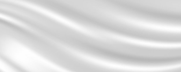 Abstracte witte stof zijde textuur. Melkgolven voor achtergrond