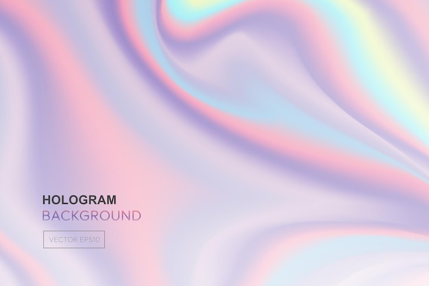 Abstracte zachte gradiënt regenboog hologram trots achtergrond holografische ontwerp vector illustratie
