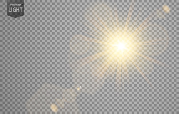 Abstracte zon schijnt met lens flare