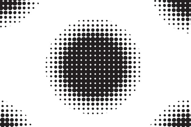 Abstracte zwart-witte stippen halftone achtergrond